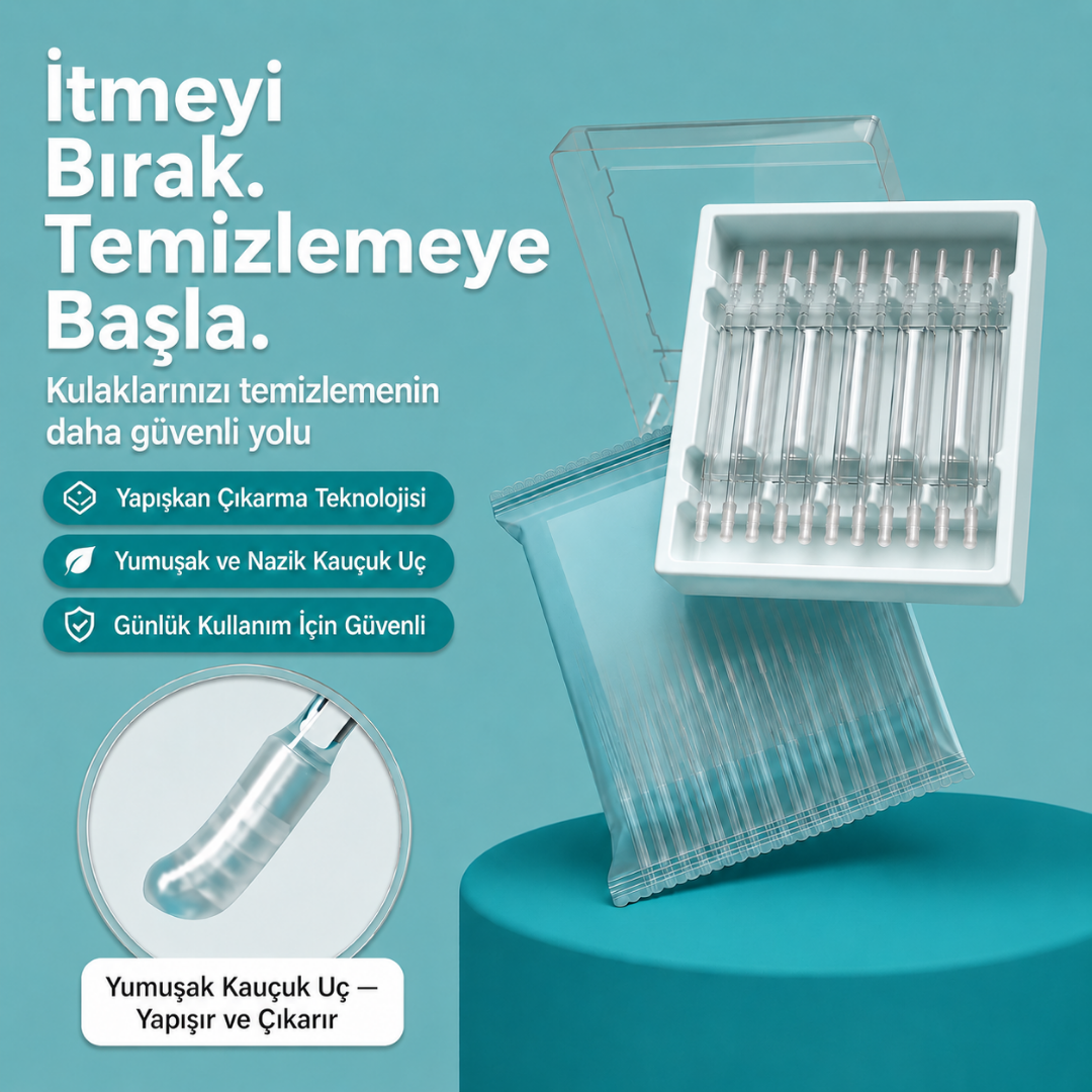 Arvellas™ Yapışkanlı Kulak Temizleme Çubuğu