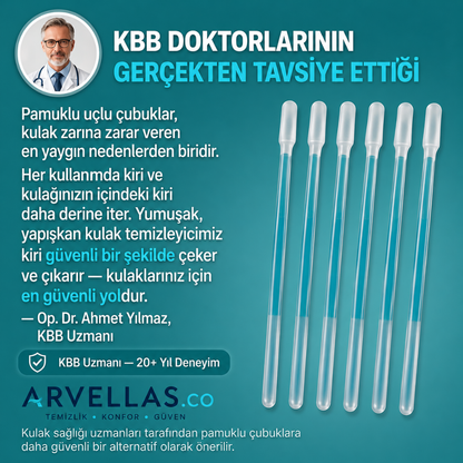 Arvellas™ Yapışkanlı Kulak Temizleme Çubuğu